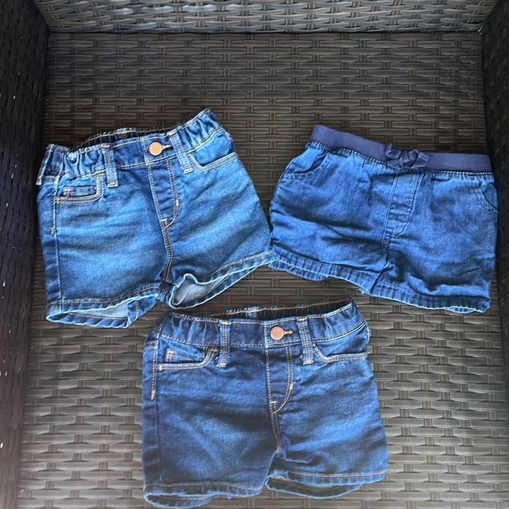 18-24 month size Jean short bundle never worn